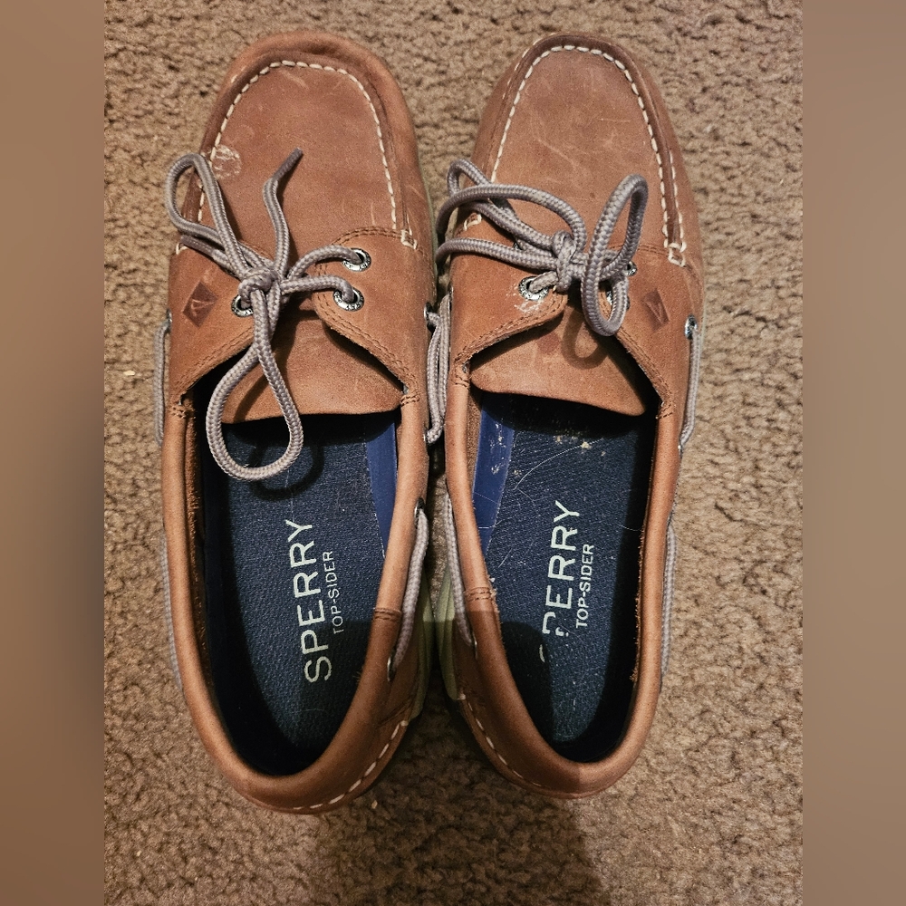 Sperry Brown Loafers Slip-Ons Classic Style